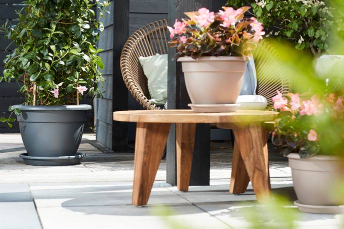 universele schotel rond 19cm antraciet
